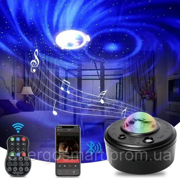 Energolux QR-326 LED галактика, 10 планет, Bluetooth, cвітломузика з пультом, активація під ритм музики QR-326 фото