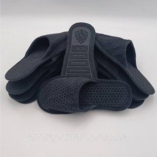 Комплект 5 пар домашніх хатніх капців,з фетру 36-37 (25 см) Чорні Set 5 36-37 фото
