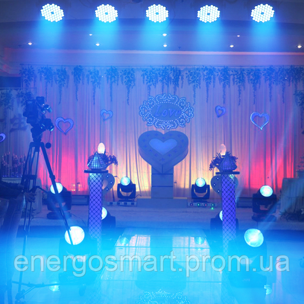 Energolux DJ-716, 54 LED RGBW, cвітломузика, лазерний диско проектор, активація під ритм музики, DMX512 DJ-716 фото