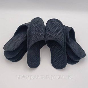 Комплект 5 пар домашніх хатніх капців,з фетру 38-39 (26 см) Чорні Set 5 38-39 men фото