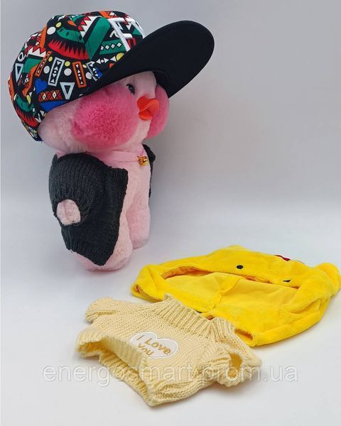 Комплект одягу 4,16 для м'якої іграшки качечка Лалафанфан, качка LaLafanfan Set 4,16 фото