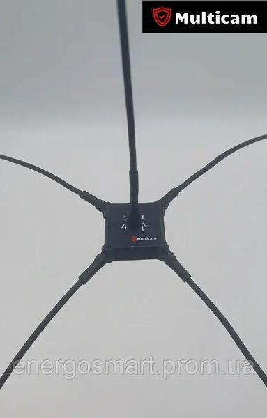 Тактична антена ПАУК Multicam Black BUG R7 v2.0 дводіапазонна VHF 136-174/UHF 400-470 мГц для рацій Motorolla R7, R7A з кабелем Black BUG R7 v2.0 фото
