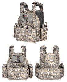 Плитоноска ТМ MULTICAM X350 колір піксель, 5 підсумків, 3 вставки в кишені X350 pixel фото