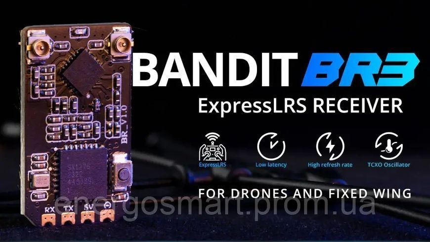 RadioMaster Bandit BR3 ExpressLRS 915mhz Receiver радіоприймач Bandit BR3 ELRS 915MHz фото