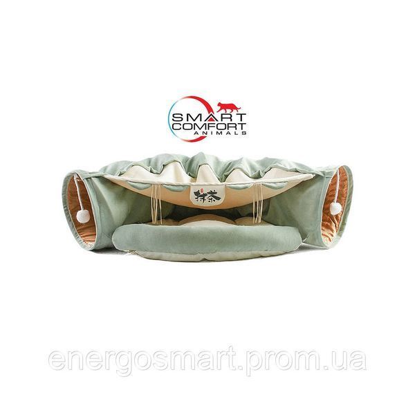 Будиночок для кота Smart Comfort Animals GX-77 оливковий ігровий комплекс Будиночок для кішки з секретним тунелем і спальним GX-77 оливковый фото
