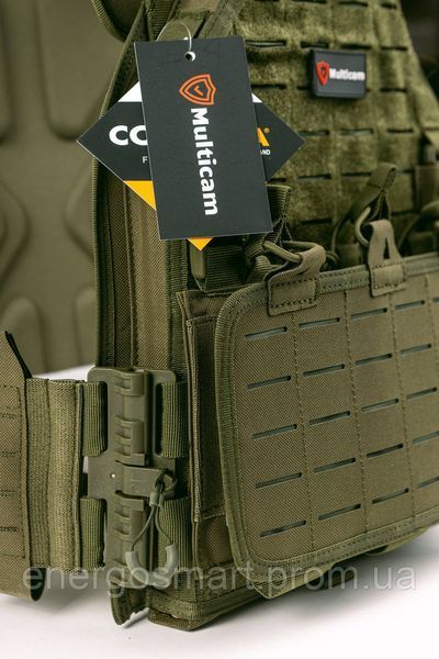 Плитоноска-тактичний військовий жилет розвантаження, бронежилет ТМ MULTICAM X650 колір олива, MOLLE, Cordura 1000D, регульований X650 олива фото
