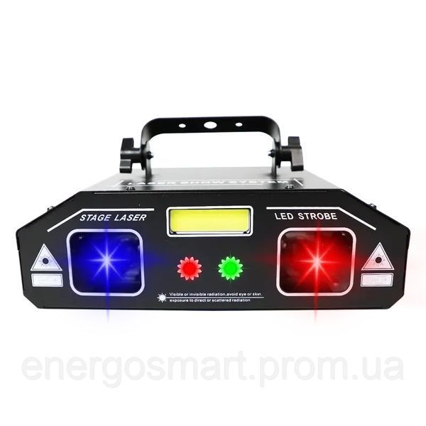Energolux DJ-507 cвітломузика, лазерний диско проектор 3 в 1 з 2-х променевим рухливим ефектом, стробоскопом, візерунками, DJ-507 фото