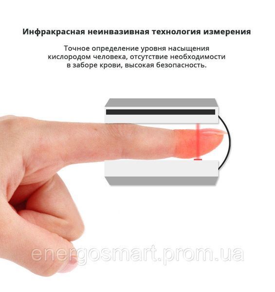 Пульсоксиметр Energolux M170EN з японським датчиком Medical Smart Technology 4 в 1, оксиметр на палець з Українською інструкцією 64aa1a-7018 фото