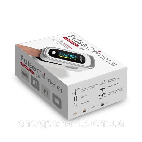Пульсоксиметр Energolux M170EN з японським датчиком Medical Smart Technology 4 в 1, оксиметр на палець з Українською інструкцією 64aa1a-7018 фото