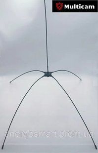 Тактична антена ПАУК Multicam Black BUG DP v2.0 дводіапазонна VHF 136-174/UHF 400-470 мГц для рацій Motorolla DP4400, DP4401, Black BUG DP v2.0 фото