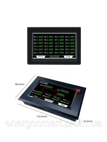 JK BMS LCD 4.3 сенсорний екран для БМС JiKong JK BMS LCD 4.3 фото