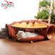 Будиночок для кота Smart Comfort Animals GX-77 коричневий ігровий комплекс Будиночок для кішки з секретним тунелем і спальним GX-77 коричневый фото 2