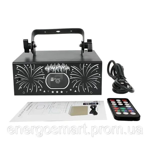 Energolux DJ-529 LED, Лазер, Анімація, cвітломузика 3v1 з пультом, лазерний диско проектор 360&deg; з рухливим ефектом, активація під DJ-529 фото
