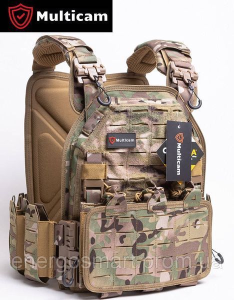 Плитоноска-тактичний військовий жилет розвантаження, бронежилет ТМ MULTICAM X650 колір мультикам, MOLLE, Cordura 1000D, X650 фото