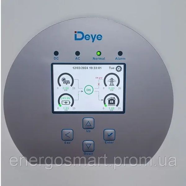 Deye 20 кВт 380В високовольтний гібрідний інвертор 160-700В, 3 фази безперебійник, UPS, ДБЖ (SUN-20K-SG01HP3-EU-AM2) Deye 20 кВт фото