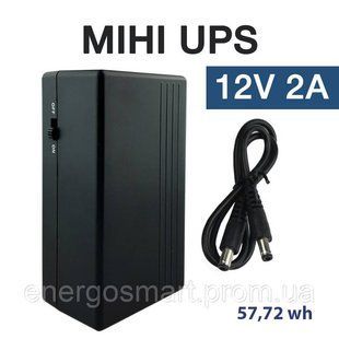 Міні акумулятор 12V 2A з ємністю 57,72 Вт/год, джерело безперебійного живлення для модема, сигналізації 64aa1a-7062 фото
