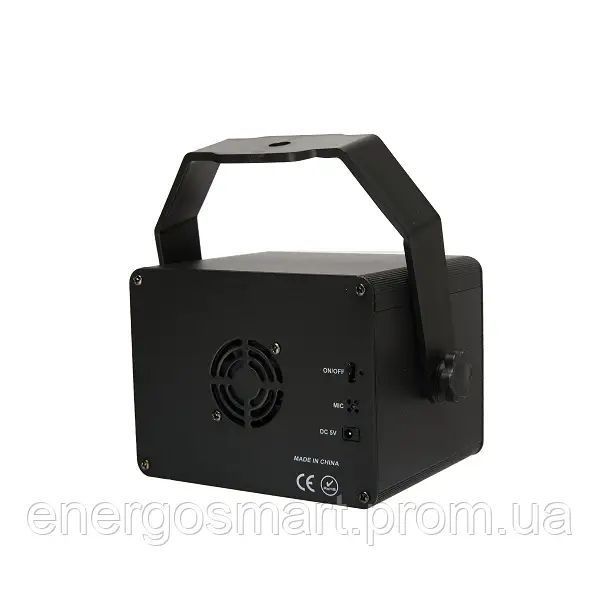 Energolux QR-432 LED+Laser, 3v1, RGB, стробоскоп, cвітломузика з пультом, лазерний диско проектор 360&deg; з рухливим ефектом, активація під ритм музики QR-432 фото
