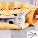 Будиночок для кота Smart Comfort Animals GX-84 жовтий ігровий комплекс Будиночок для кішки з секретним тунелем і спальним місцем GX-84 желтый фото 7