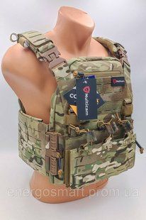 Плитоноска-тактичний військовий жилет ТМ MULTICAM X999 розвантаження, бронежилет, колір мультикам, захист 360, швидке скидання, MULTICAM X999 фото