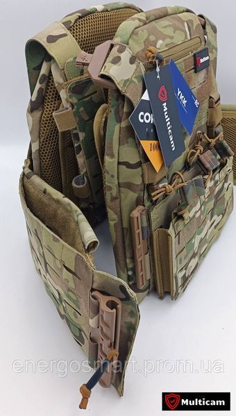 Плитоноска-тактичний військовий жилет ТМ MULTICAM X999 розвантаження, бронежилет, колір мультикам, захист 360, швидке скидання, MULTICAM X999 фото