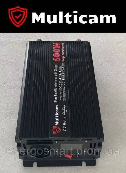 UPS ДБЖ Multicam GTX-600/1200 джерело безперебійного живлення з чистою синусоїдою 12В-220В, для дому, для котла, ККД 85-90%, струм Multicam GTX-600/1200 фото