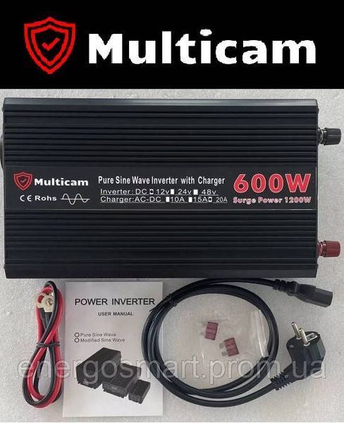 UPS ДБЖ Multicam GTX-600/1200 джерело безперебійного живлення з чистою синусоїдою 12В-220В, для дому, для котла, ККД 85-90%, струм Multicam GTX-600/1200 фото