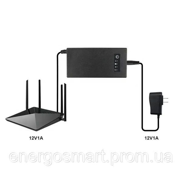 Міні-UPS 12v 1a 14,8 Вт/год, джерело безперебійного живлення, міні-акумулятор для маршрутизатора, роутера Wi-Fi 64aa1a-7024 фото