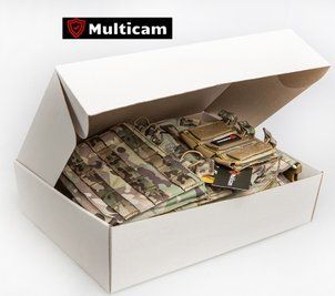 Плитоноска ТМ MULTICAM X350 колір мультикам, 5 підсумків, 3 вставки в кишені MULTICAM X350 multicam фото