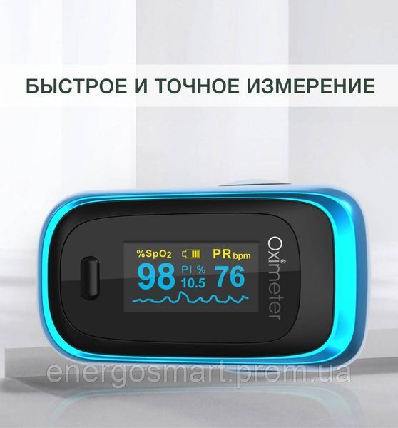 Пульсоксиметр M160B з японським датчиком Medical Smart Technology (кисень, пульс, перфузія, ODI індекс, 64aa1a-7032 фото