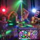Energolux DJ-599 LED, 7v1, повноцінна RGBW, стробоскоп, cвітломузика з пультом, лазерний диско проектор 360&deg; з рухливим ефектом, DJ-599 фото 1
