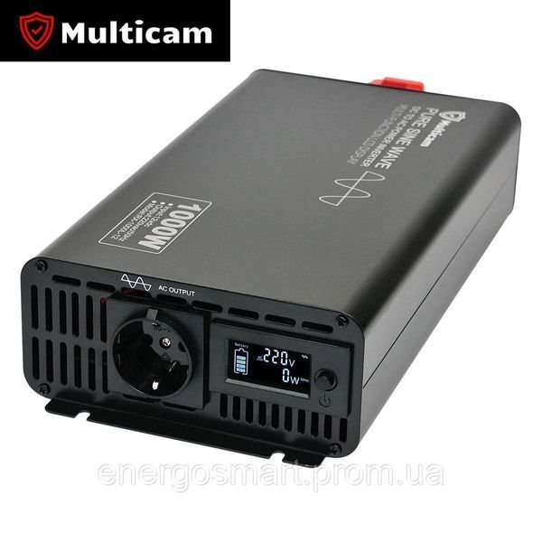 Інвертор Multicam RX-1000/2000 з чистою синусоїдою, перетворювач з 12В в 220В, ідеально для дома, для котельного обладнання, RX-1000 фото