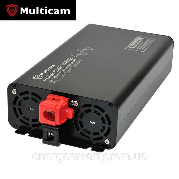 Інвертор Multicam RX-1000/2000 з чистою синусоїдою, перетворювач з 12В в 220В, ідеально для дома, для котельного обладнання, RX-1000 фото