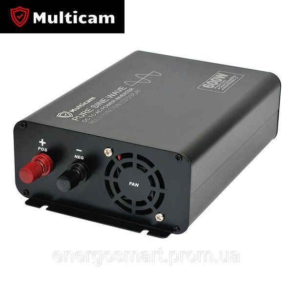 Інвертор Multicam RX-600/1200 з чистою синусоїдою, перетворювач з 12В в 220В, ідеально для дома, для котельного обладнання, RX-600 фото