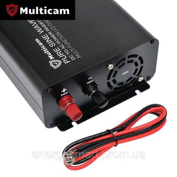 Інвертор Multicam RX-600/1200 з чистою синусоїдою, перетворювач з 12В в 220В, ідеально для дома, для котельного обладнання, RX-600 фото