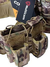 Плитоноска з РПС ТМ MULTICAM X370 колір мультикам, 5 підсумків, 3 вставки в кишені MULTICAMX370 multicam фото