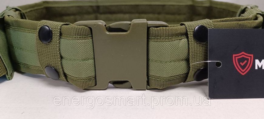 Ремінь Multicam KS-115 Армійський Поясний Тактичний ЗСУ Військовий Регульований із замком колір Олива KS-115 oliva фото