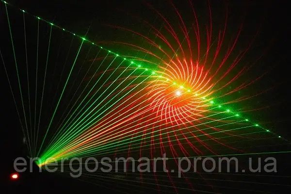 Energolux DJ-705J LED, 3-x кольоровий лазер RGB, cвітломузика з пультом, лазерний диско проектор 360&deg; з рухливим ефектом, DJ-705J фото